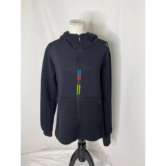 Men’s size XL Santini x UCI Groove athletic Jacket full Zip black mock neck - Picture 2 of 9